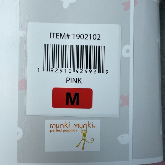 Munki Munki Women's M Pink Flannel Classic Pajama Set Cats Adjustable n1240 - Picture 8 of 10